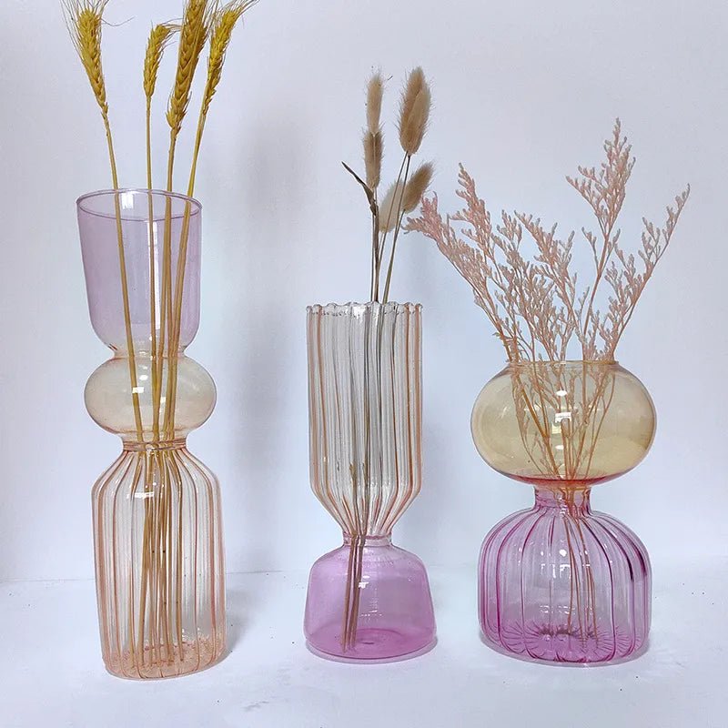 Casual Elegant Simple Style Solid Color Glass Vase Artificial Decorations