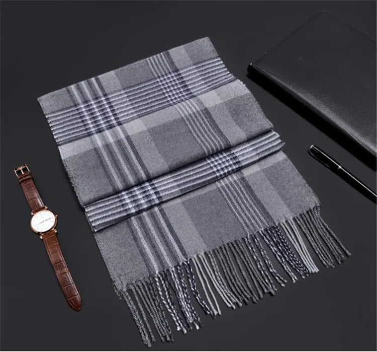 Network explosions men's high-end scarf imitation cashmere  youth leisure scarf gift scarf factory wholesale
