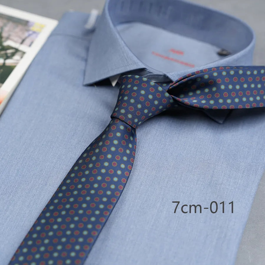 Casual Ditsy Floral Rhombus Polyester Yarn Men's Tie