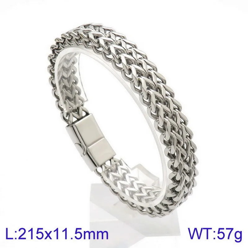 fashion solid color stainless steel bracelets plating stainless steel rings