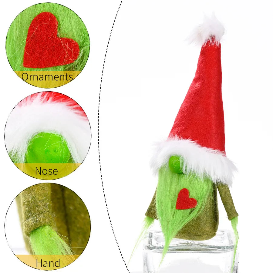 new christmas red heart grinch faceless doll decoration wholesale nihaodropshipping