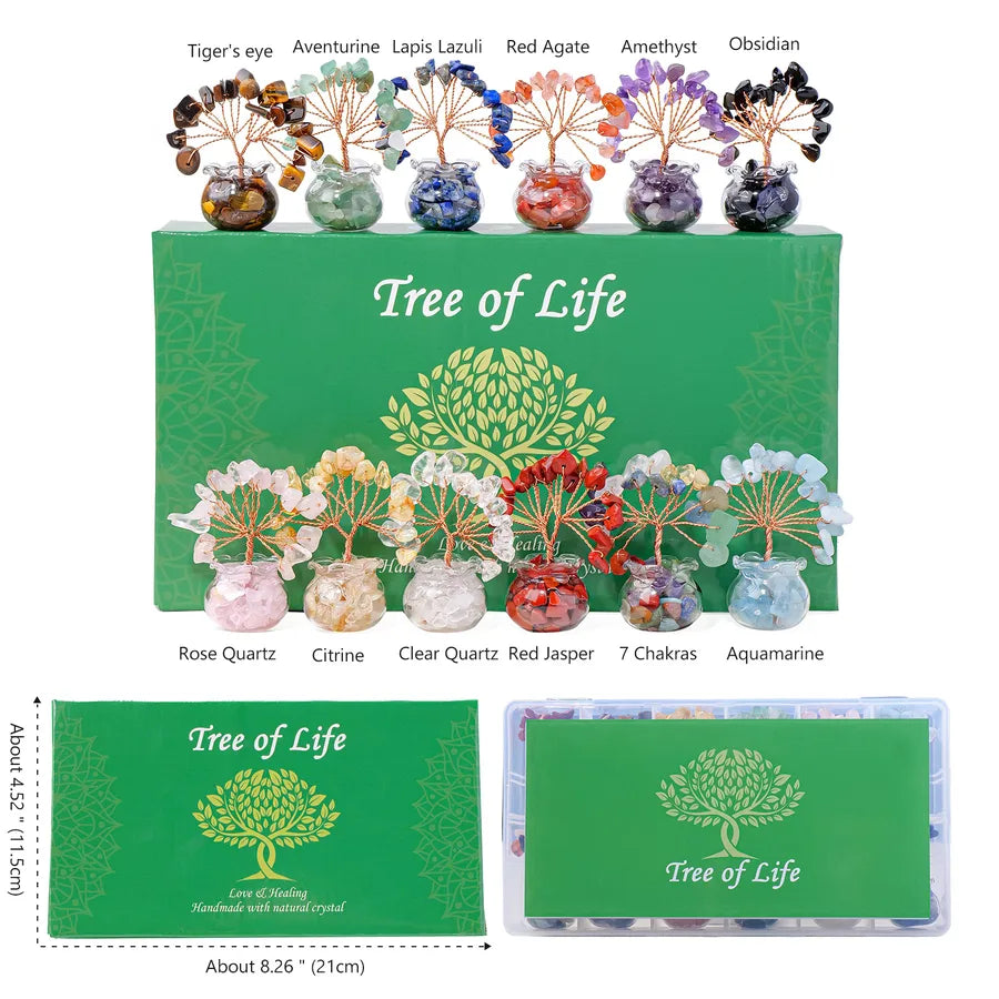 Elegant Tree Crystal Ornaments Artificial Decorations