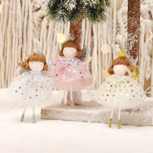 Christmas Princess Cartoon Style Cute Cartoon Character Indoor Family Gathering Festival Hanging Ornaments