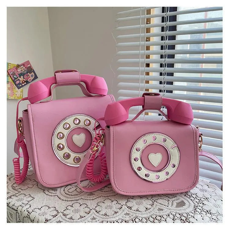 Women's Medium Pu Leather Digital Telephone Streetwear Square Zipper Crossbody Bag