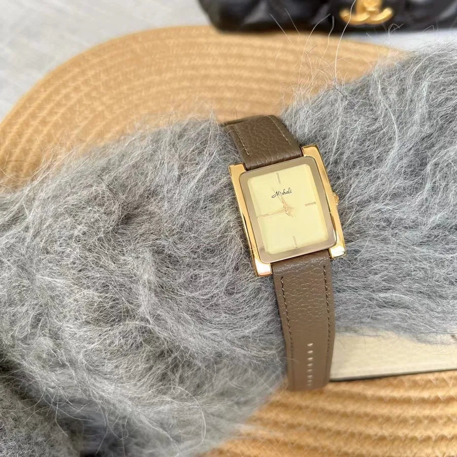 Casual Solid Color Buckle Quartz Watch Women's Watches