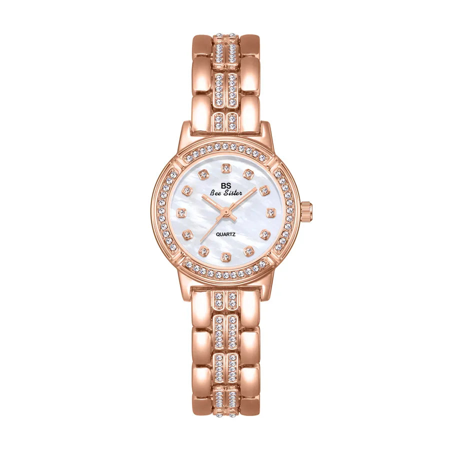 Simple Style Classic Style Solid Color Jewelry Buckle Quartz Women's Watches