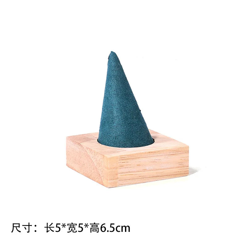1 Piece solid wood Flannel Cute Modern Style Geometric Jewelry Display