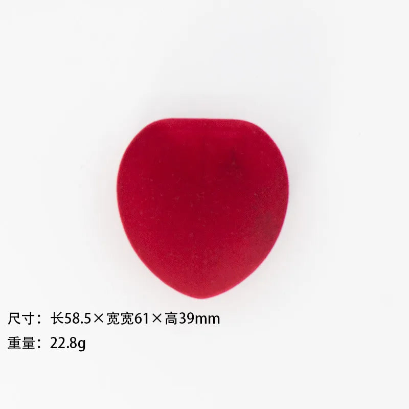 1 Piece Flannel Simple Style Daily Valentine'S Day Solid Color Jewelry Boxes