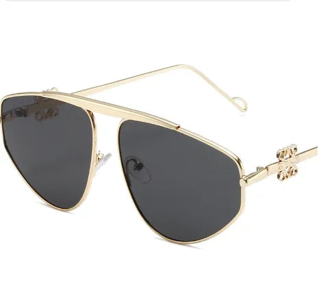 Hawaiian Tropical Geometric Ac Polygon Full Frame Women's Sunglasses