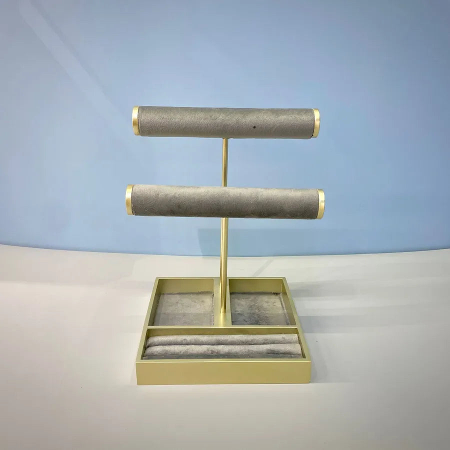 Metal Jewelry Rack Necklace Display Stand Jewelry Display Earring Organizer Jewelry Display Shelf High Sense Ornament Rack