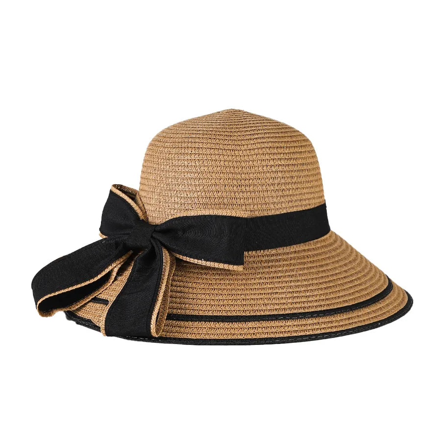 women's casual formal bow knot big eaves baseball cap