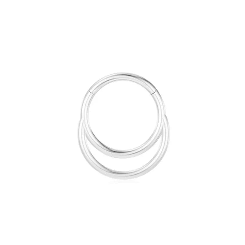 1 Piece Nose Rings & Studs Casual Solid Color Classic Style Geometric Pure Titanium Plating Inlay Zircon White Gold Plated Gold Plated Nose Rings & Studs
