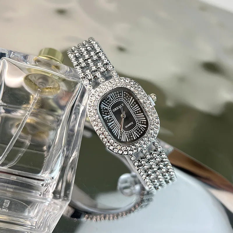 Simple Style Geometric Jewelry Buckle Quartz Women's Watches