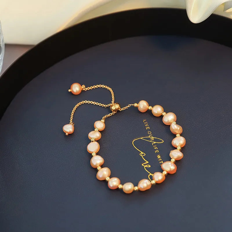 Freshwater Pearl Copper Beaded Bracelets