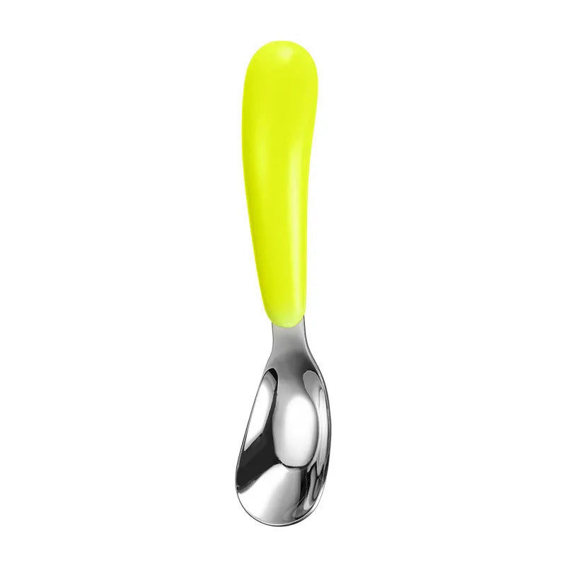 casual solid color stainless steel spoon 1 set