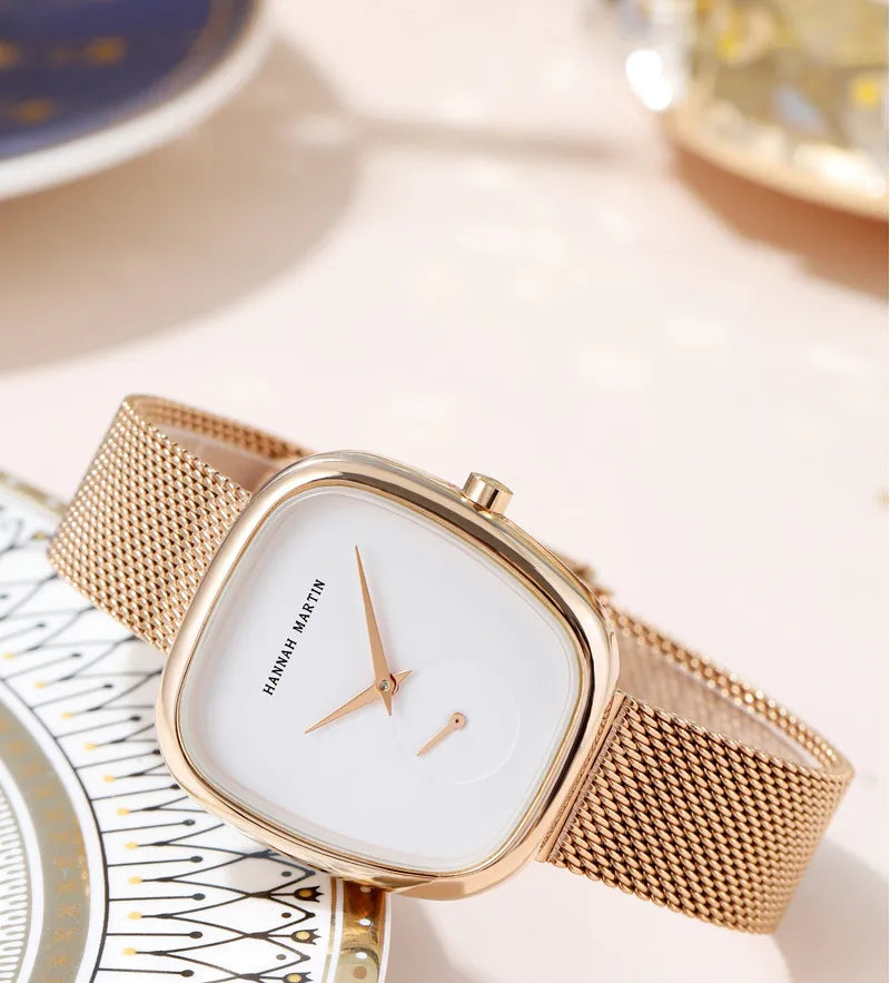fashion round jewelry buckle quartz women's watches
