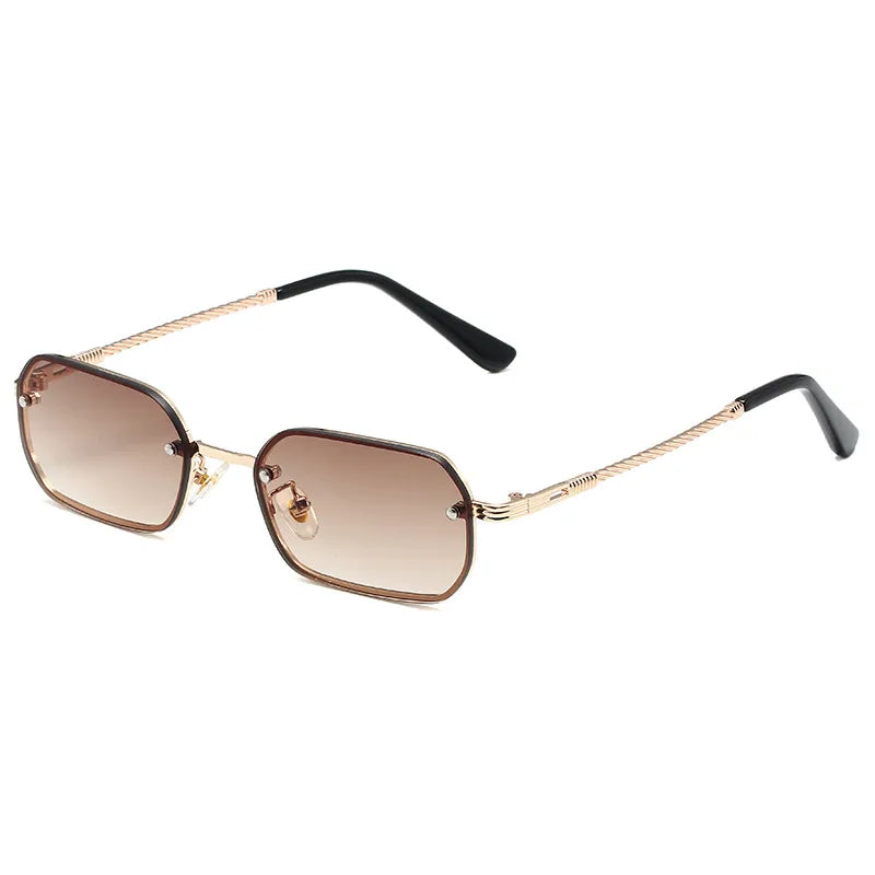 Vacation Simple Style Color Block Pc Square Full Frame Women's Sunglasses