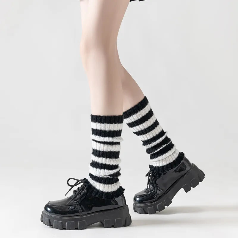 Women's Preppy Style Streetwear Sports Splicing Gloves Arm Sleeves