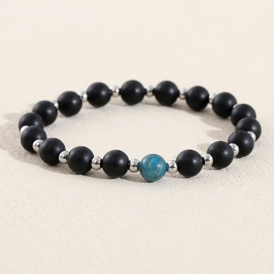 Casual Commute Solid Color Stone Men's Bracelets Men Beaded Bracelets