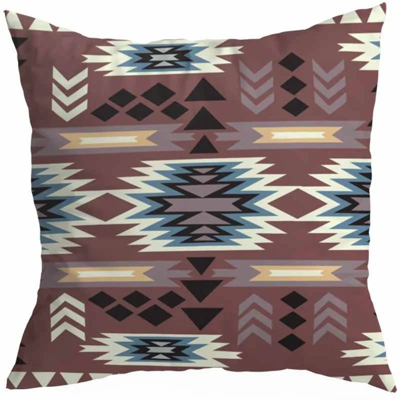 vacation sweet geometric stripe solid color linen fibre peach skin pillow cases