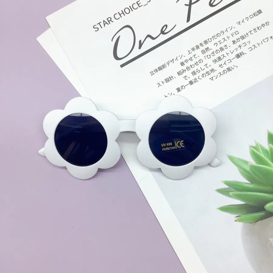 Children's Fashionable Cute Sunflower Sunglasses Baby UV Protection Multi-color Glasses Outdoor Sports Fishing Traveling Driving