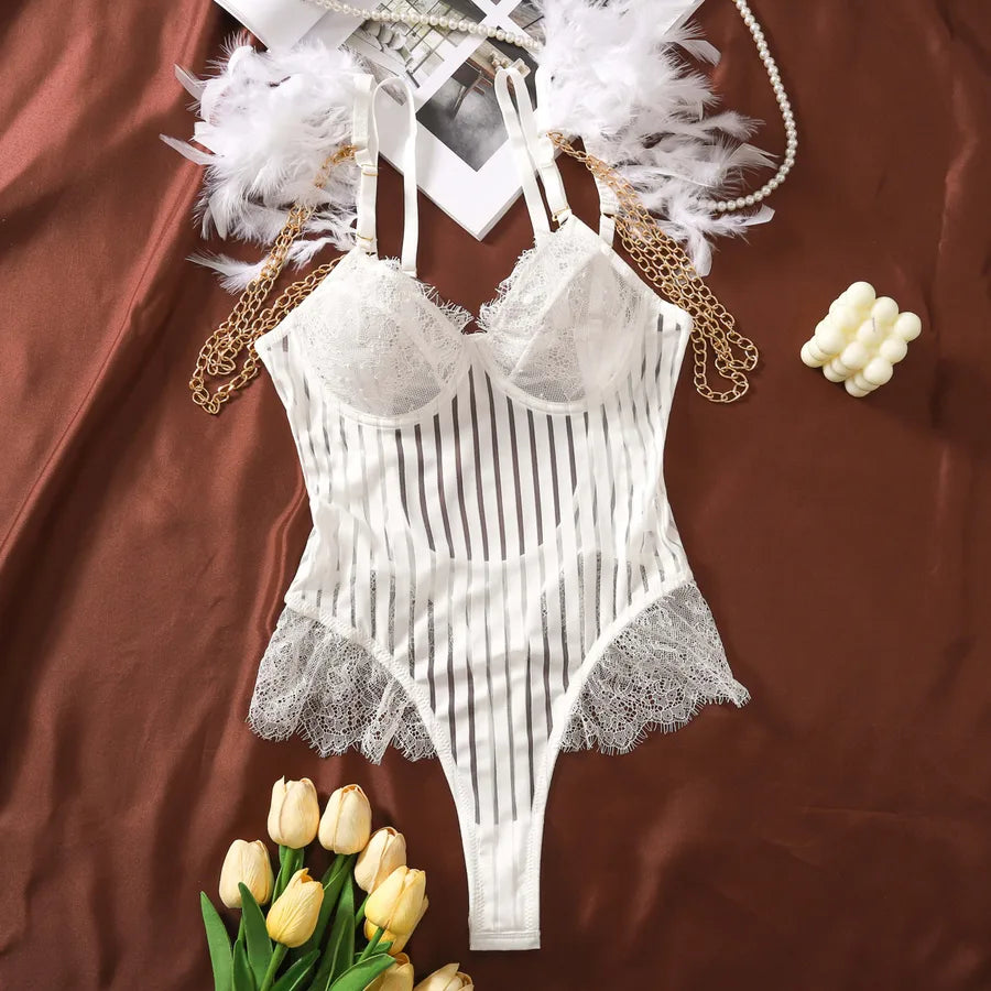 Women's Solid Color Jumpsuit Sexy Lingerie