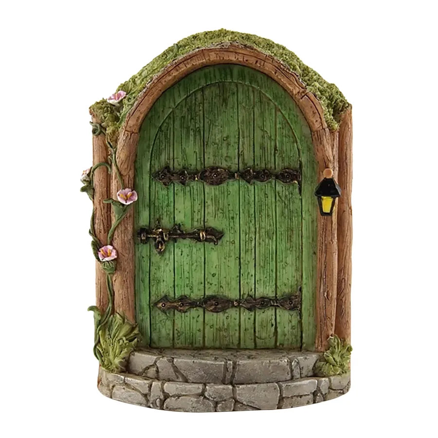 elf fairy door courtyard wooden tree decoration garden crafts