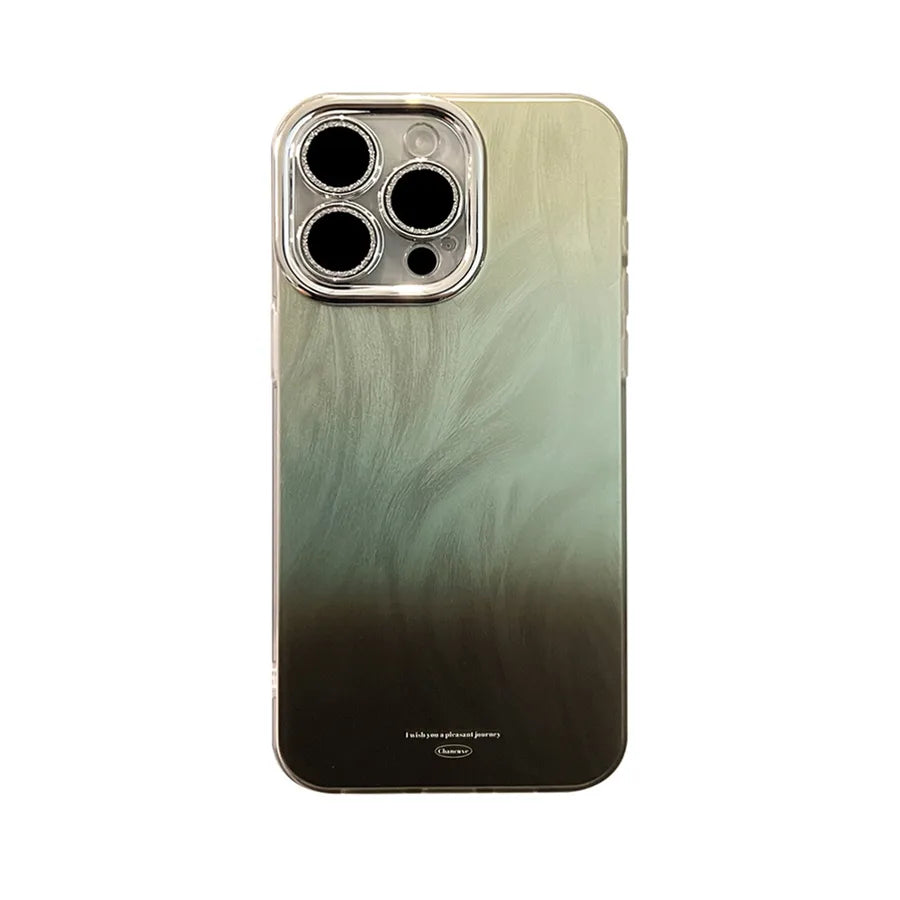 Fall Winter Brown Gradient Phone Case Full Cover Hard Shell For Apple 16Pro Max iPhone 15 Advanced 12 Compatible With Samsung Galaxy