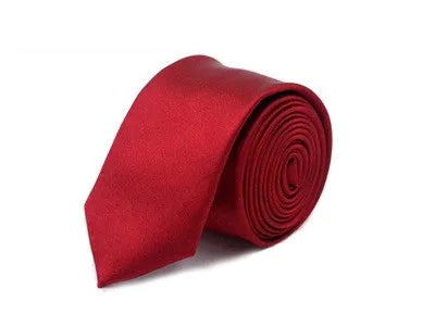 casual solid color polyester yarn unisex tie