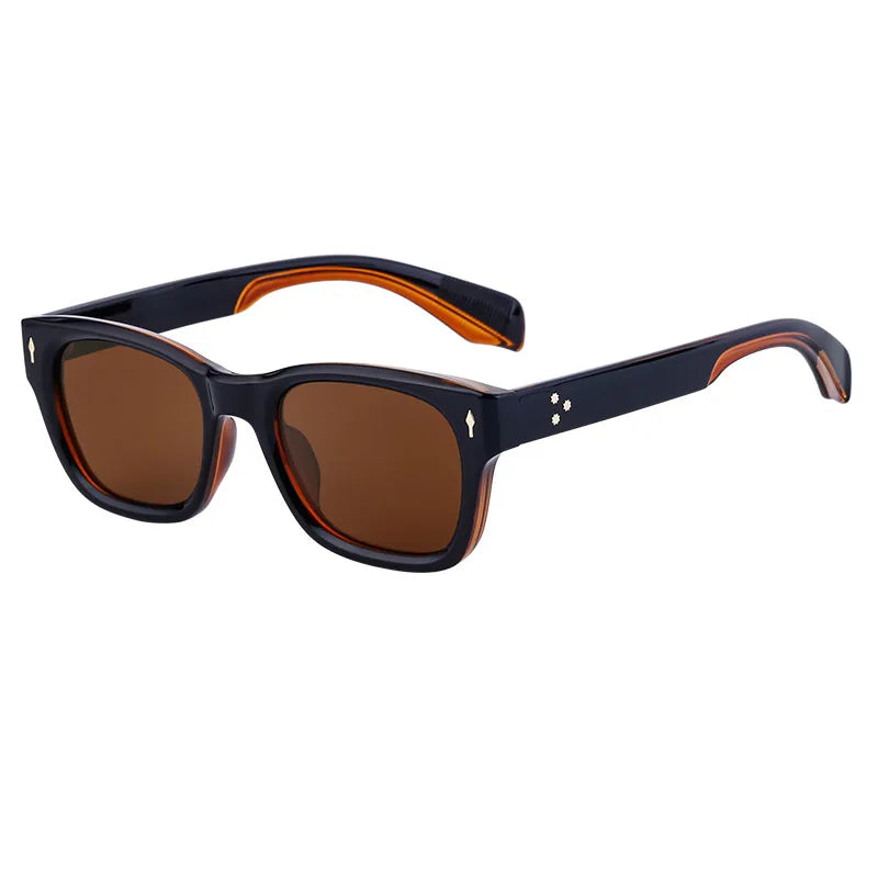 Vacation Solid Color Tac Square Full Frame Men's Sunglasses
