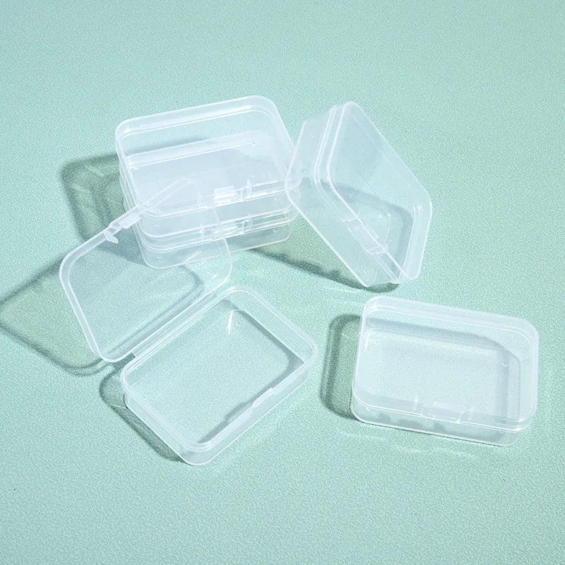Jewelry Box storage box fish hook box small box transparent plastic small square box earplugs box jewelry box storage box