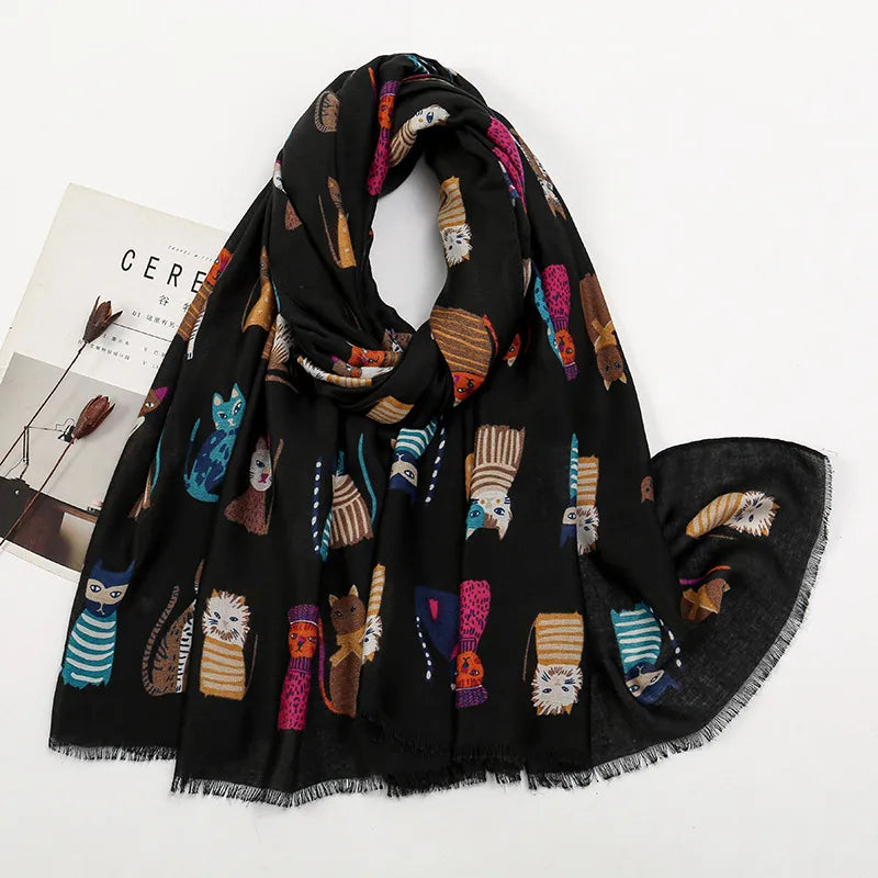 Women's Vacation Simple Style Animal Polyester Scarf