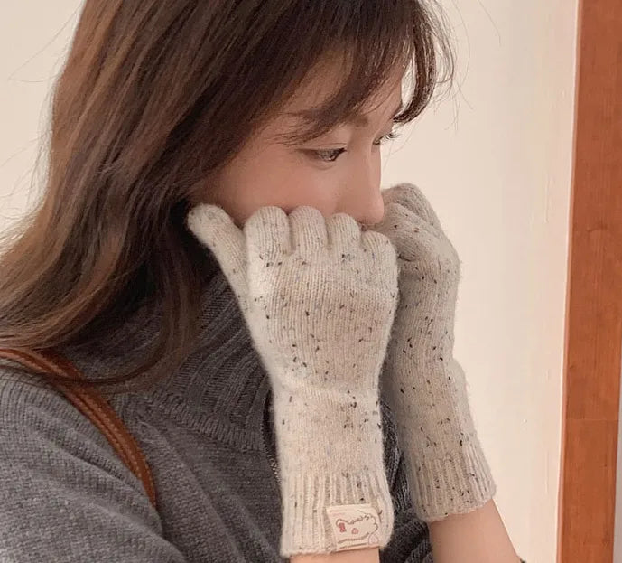 Women's Sweet Classic Style Solid Color Gloves
