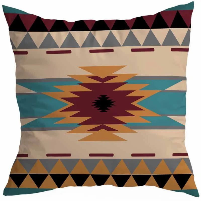 vacation sweet geometric stripe solid color linen fibre peach skin pillow cases