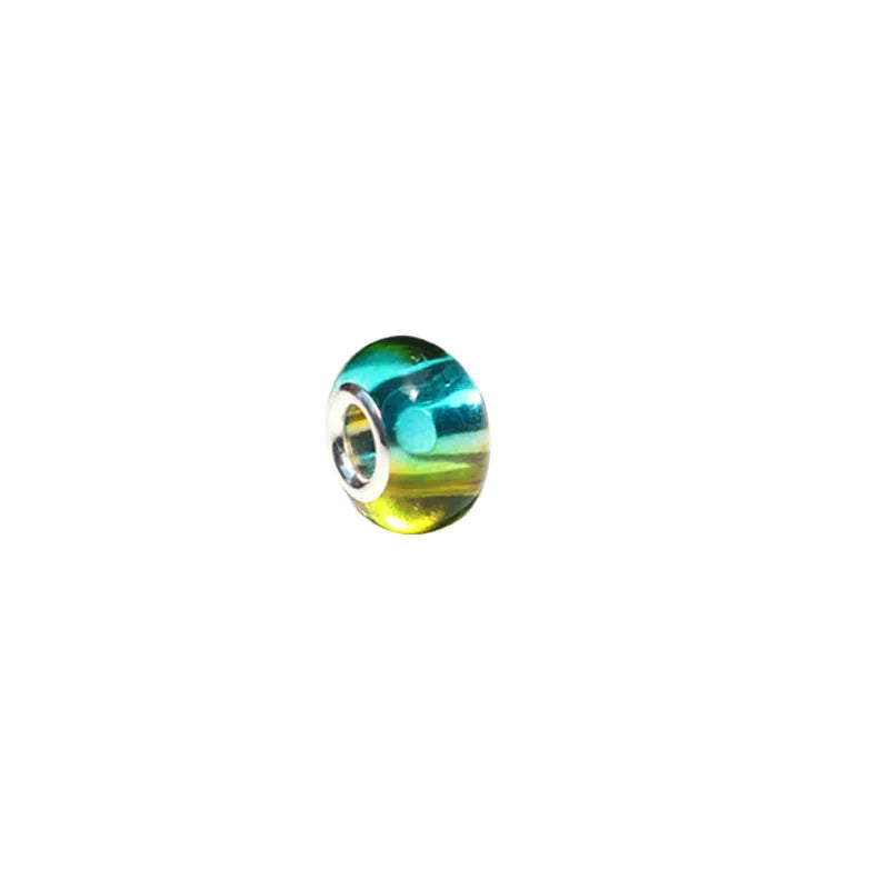 10 PCS/Package 9 * 14mm Hole 5~5.9mm Resin Color Block Oval Beads
