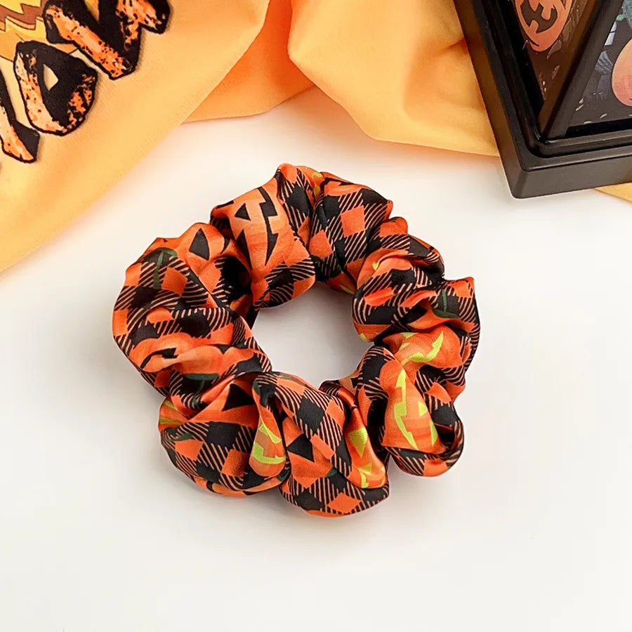 Halloween Pumpkin Skull Large intestine Elastic Hair Ties Festival Atmosphere Retro Classic Head Ropes European Style Design