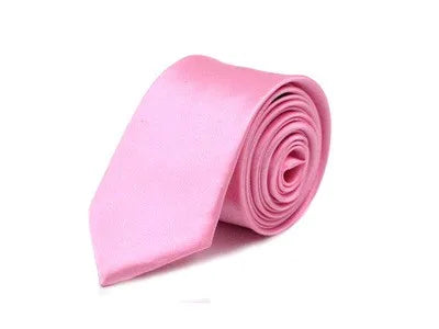 casual solid color polyester yarn unisex tie