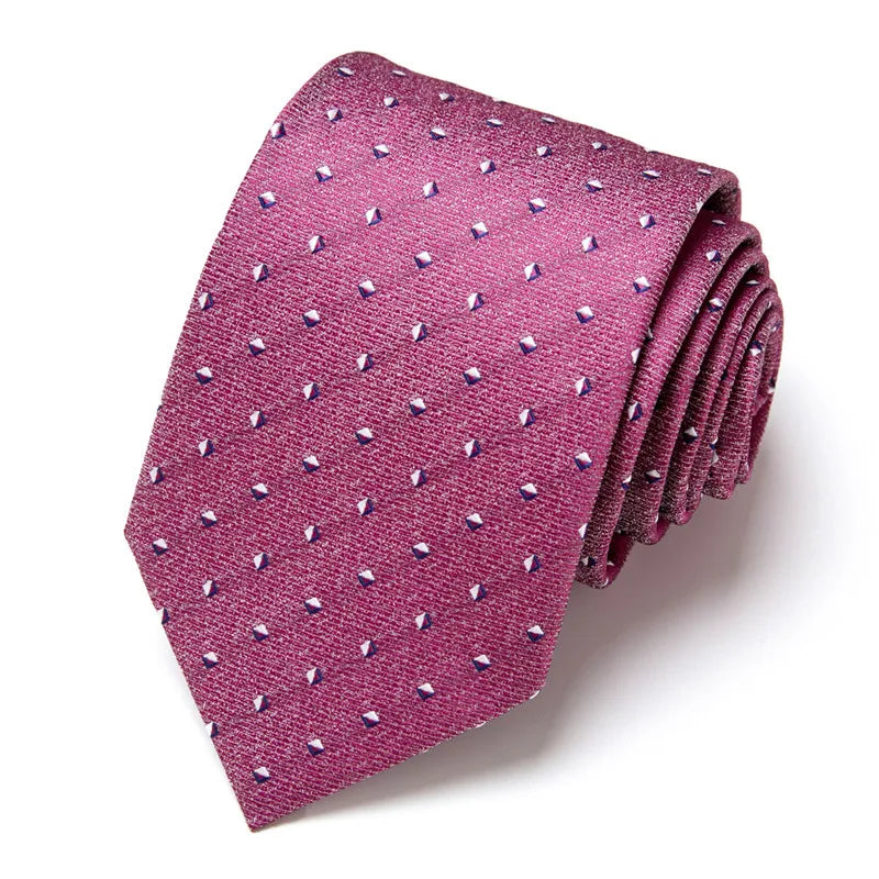 casual geometric waves polyester polyester yarn men's tie