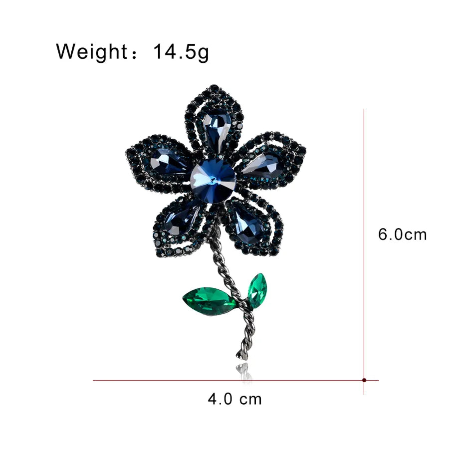 Elegant Pearl Alloy Flower Brooch Pin Women's Personality Design Lapel Pin Cute Romantic Animal Floral Pattern Office Selfie Suitable All Seasons
