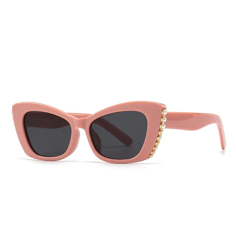 Streetwear Solid Color Pc Cat Eye Full Frame Women's Sunglasses