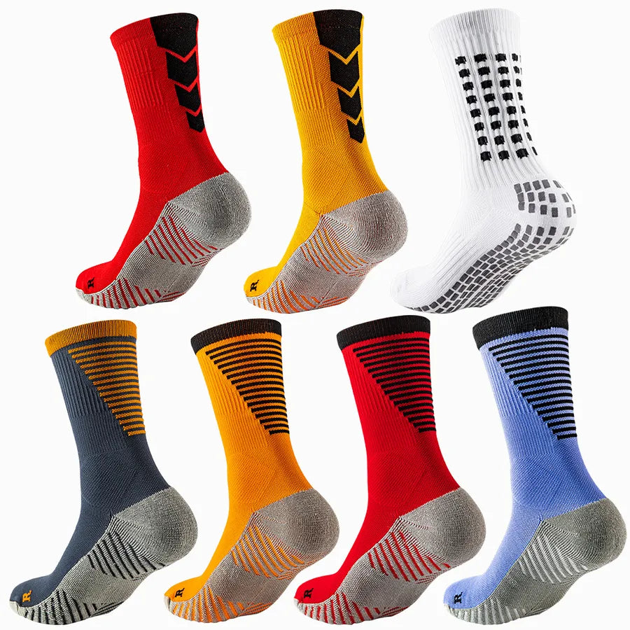 men's sports geometric cotton jacquard crew socks a pair