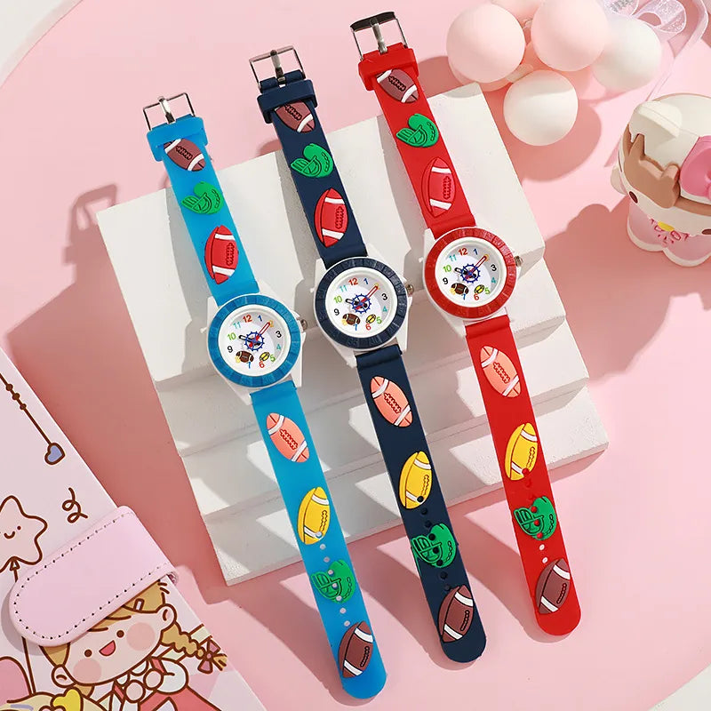 New color shell watch children's promotional gifts quartz watch ins wind boys and girls color cartoon watch wholesale