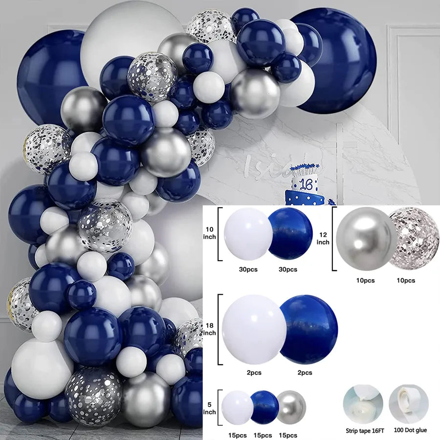 10 Series Birthday Party Decoration Balloon Suit Balloon Chain Arch Wedding Wedding Room Scene Arrangement