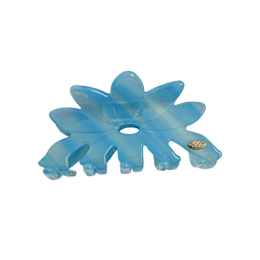 Large Size Acetate Flower Hair Clips New Style Colorful Shark Tail Updo Hair Clips Fresh Girl's Hair Accessories