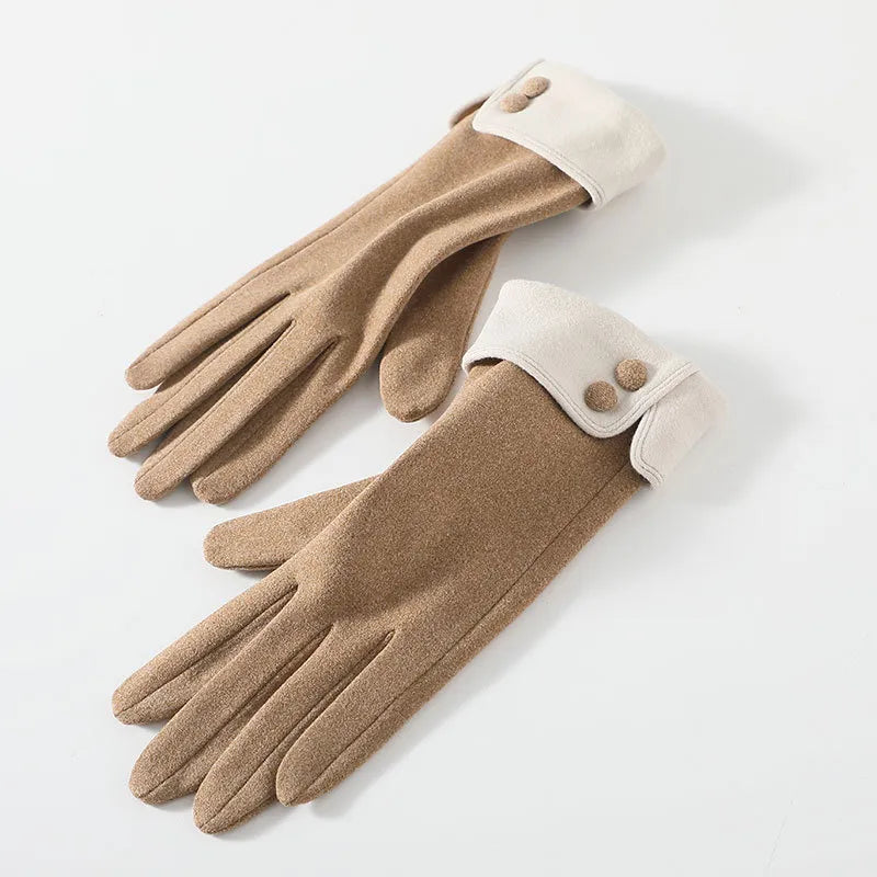 Women's Basic Simple Style Solid Color Gloves