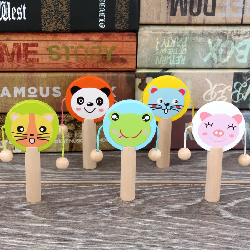 Children's eight-tone harp threading clock rainbow tower four sets of column shape plate twist insect baby educational toys wholesale