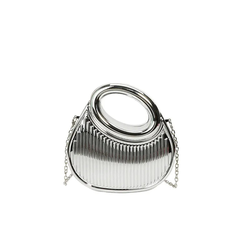 Acrylic Solid Color Oval Evening Bags