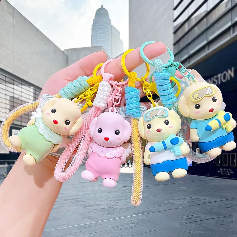 1 Piece Cute Cartoon Character PVC Unisex Bag Pendant Keychain