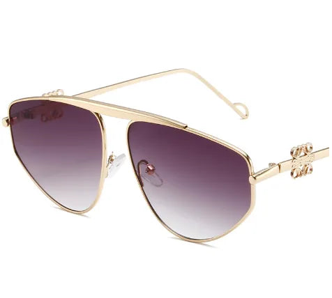 Hawaiian Tropical Geometric Ac Polygon Full Frame Women's Sunglasses