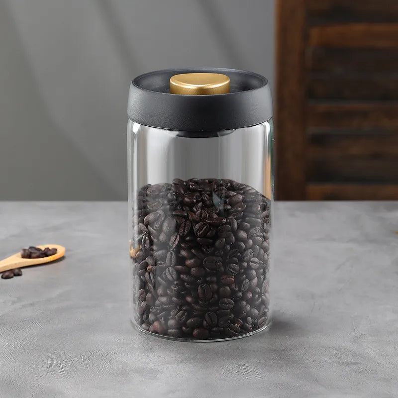 Simple Style Solid Color Glass Storage Container Box